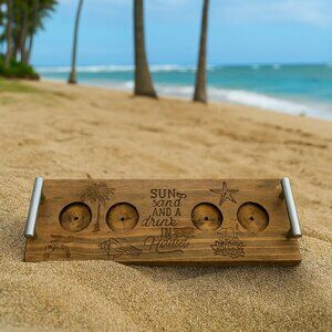 Bourbon Flight Board Flights Bourbon Pine Wood Serving Trays